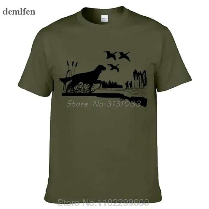 T-shirt unisexe HunEUROPEAN Dog DLIGHTGun Hunters, vêtements en coton pour hommes, t-shirt de fitnes