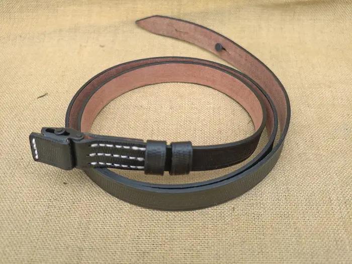 Sangle en cuir véritable pour mitrailleuse allemande MP40 MP38 de la Seconde Guerre mondiale, noire,