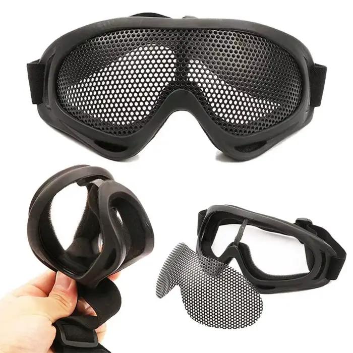 Lunettes tactiques militaires de tir, lunettes de soleil de l'armée Airsoft Paintball moto coupe-vent Protection des yeux lunettes de jeu de guerre