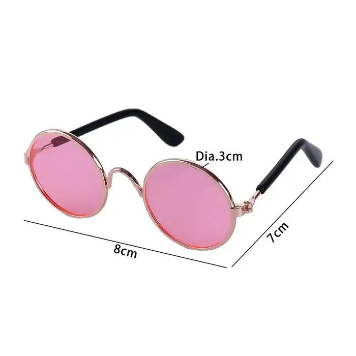 Lunettes de soleil amusantes et décoratives pour animaux de compagnie, accessoire photo fun pour chats et chiens, deux tailles disponibles, résistant à l'eau, variété de couleurs