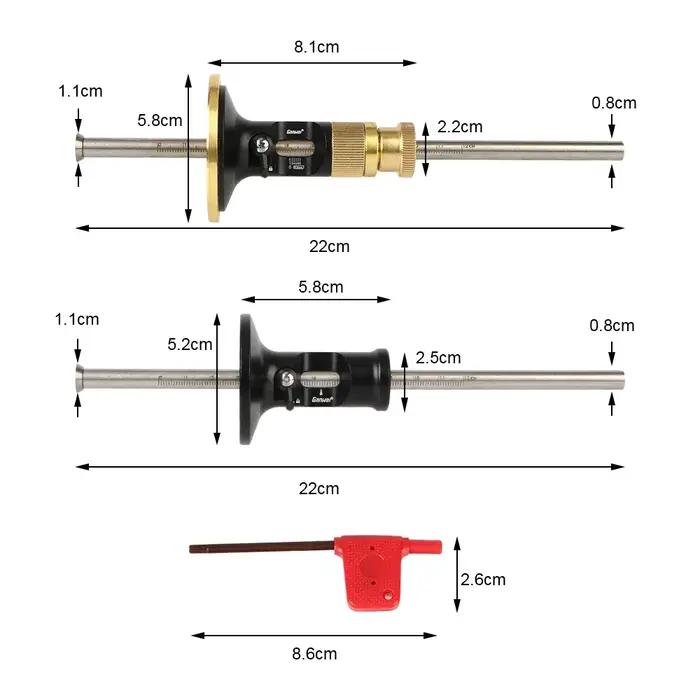 Outils de traçage de lame de style européen, ligne parallèle de menuiserie, calcul de haute précisio