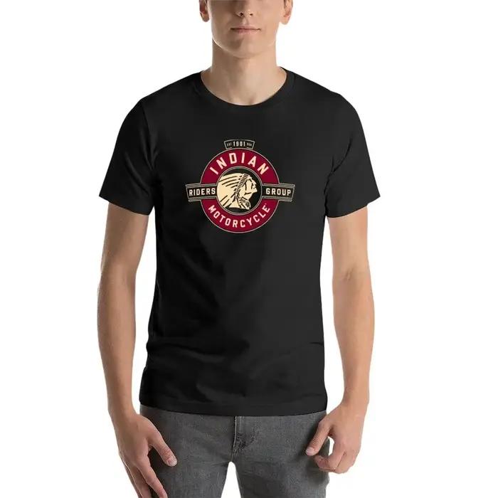T-Shirts Vintage Indiens Hommes Chic Imprimés Pour Hommes Occasions Décontractées Printemps Été