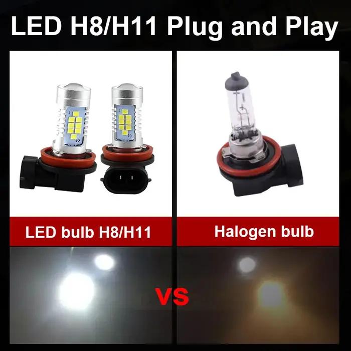 Feu antibrouillard LED Blub H11 H8, 2 pièces, pour Ford Mondeo MK4 MK5 c-max Transit Connect Flex Fu