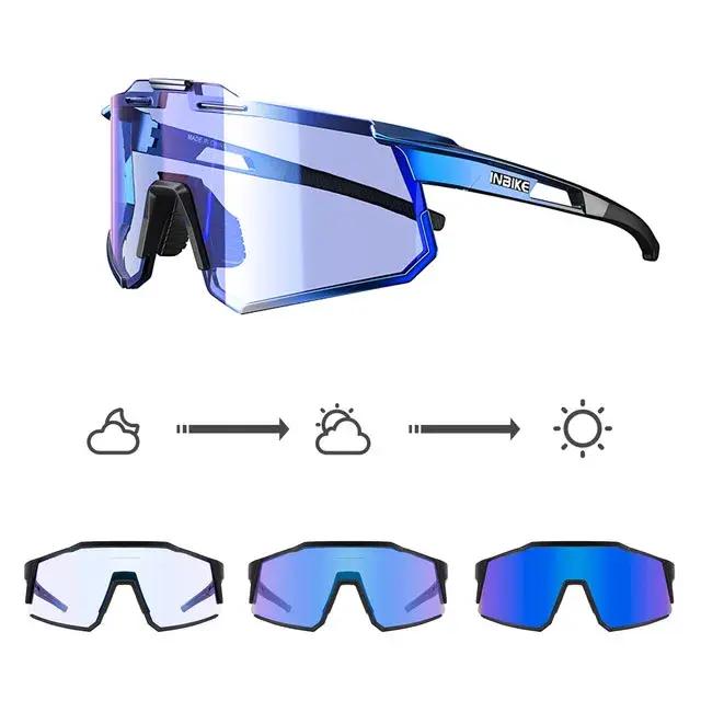 Lunettes de soleil de cyclisme photochromiques pour hommes