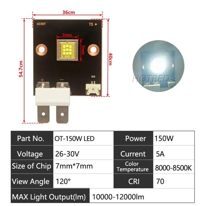 Puce de lumière de scène LED 12V 36V 40W 60W 80W 120W 150W 200W 300W 400W