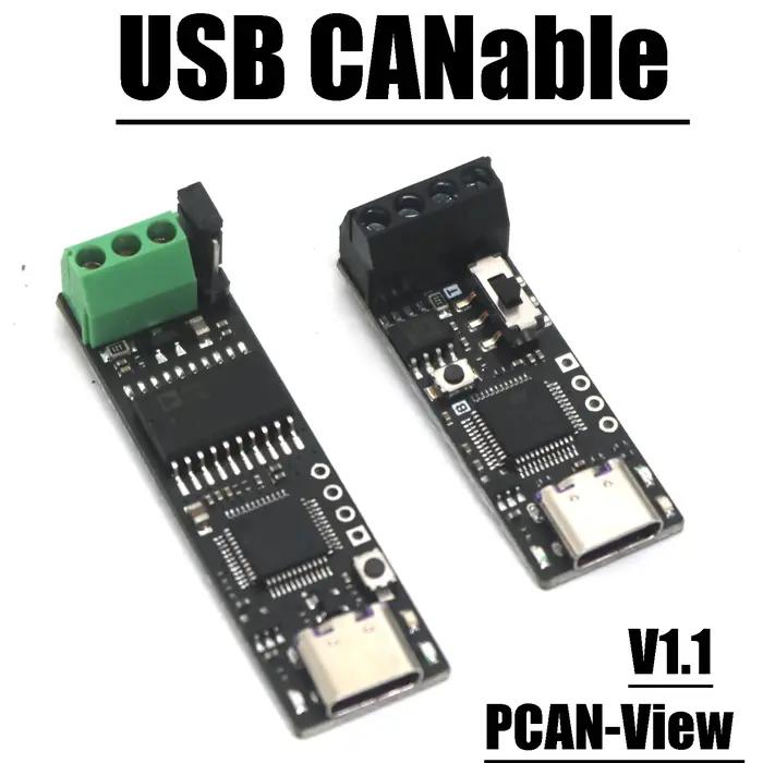 TYPE-C USB CANable USB vers CAN Bus outils de débogage convertisseur adaptateur prise en charge PCAN