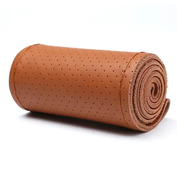 Housse de volant de voiture en cuir microfibre