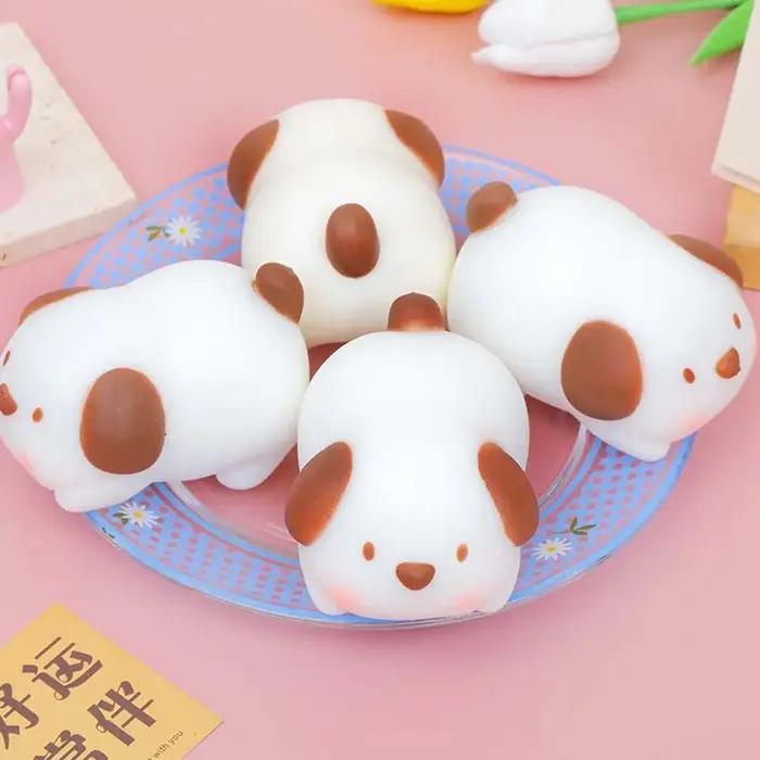Joli cochon rose, chien blanc, animaux mignons, anti-stress, dessin animé, relaxation, soulagement de l'anxiété, décoration DIY, cadeau, accessoires DIY