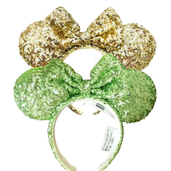 Bandeau Mikcey Souris Oreille Paillettes Fête Noël Halloween Accessoire Cheveux Style Européen Américain Occasions Spéciales