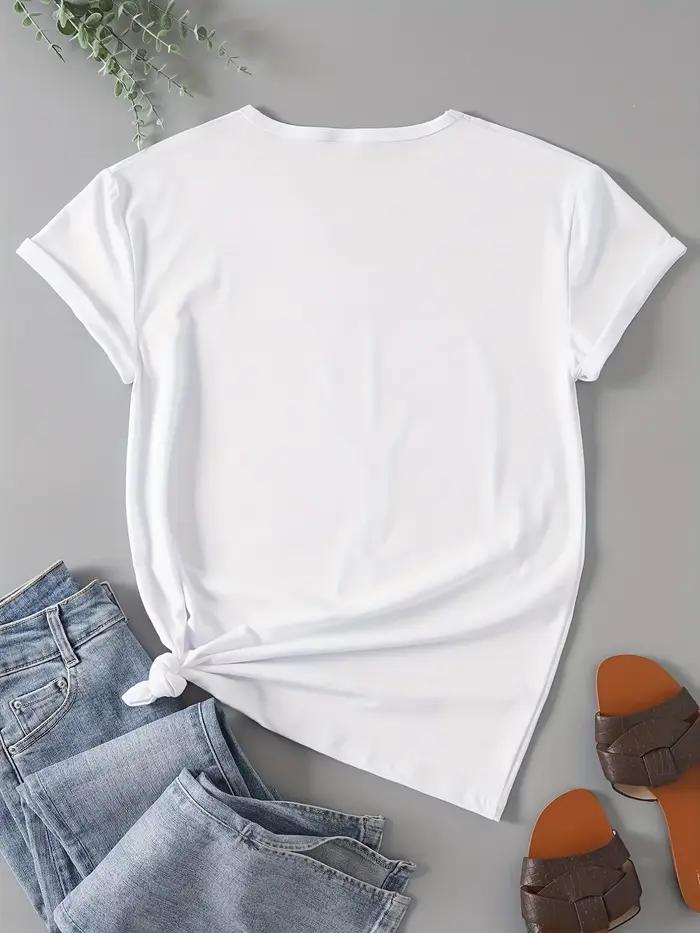 T-shirt Be Kind Vintage pour Femmes, Style Décontracté, Polyesters Doux, Idéal pour Printemps et Été, Occasions Spéciales