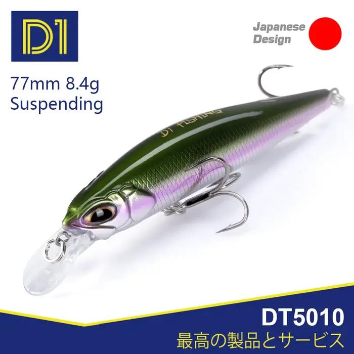 D1 Realis méné leurres de pêche truite leurre 77mm/8.4g suspension 65mm/5g coulant artificiel dur Wo