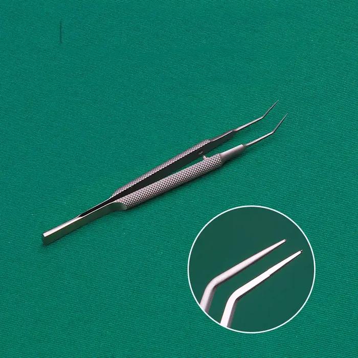 Pince orthopédique à Double paupière pour extraire la graisse, accessoire de 11cm, droit, ophtalmique, avec crochet