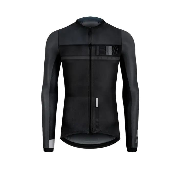 Maillot de cyclisme à manches longues pour hommes et femmes, coupe couvertes, tissu léger, protectio
