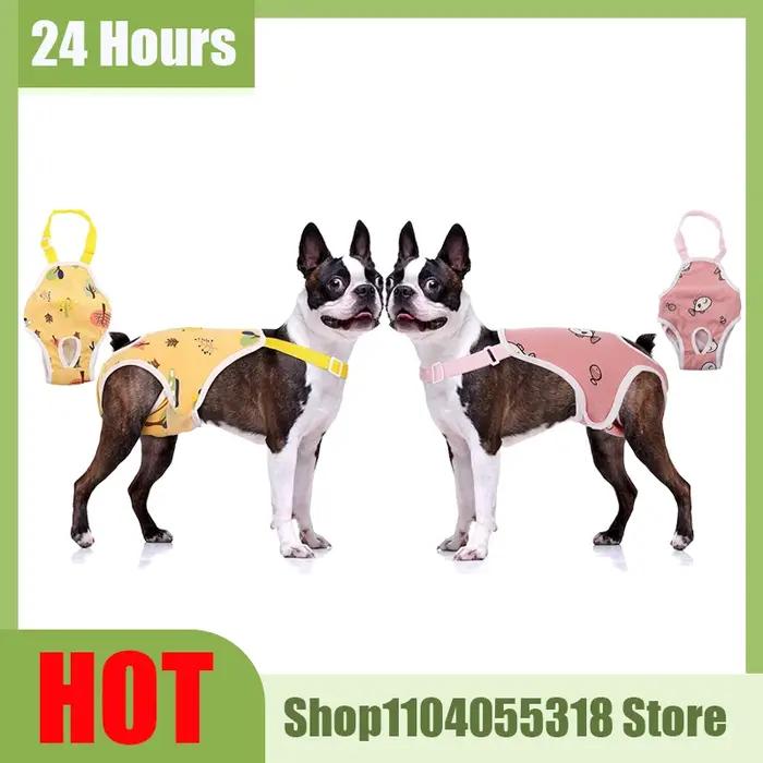 Shorts à bretelles pour chien femelle