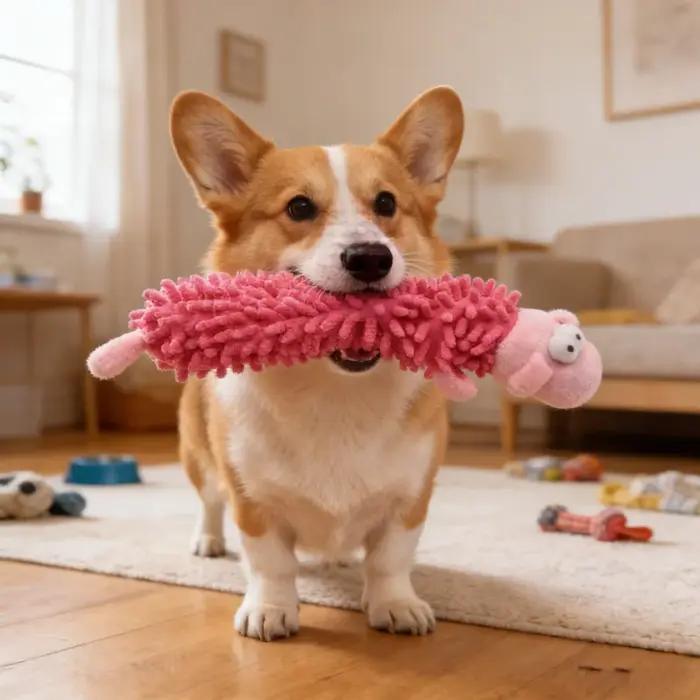 Jouet pour chien en peluche grenouille hippopotame
