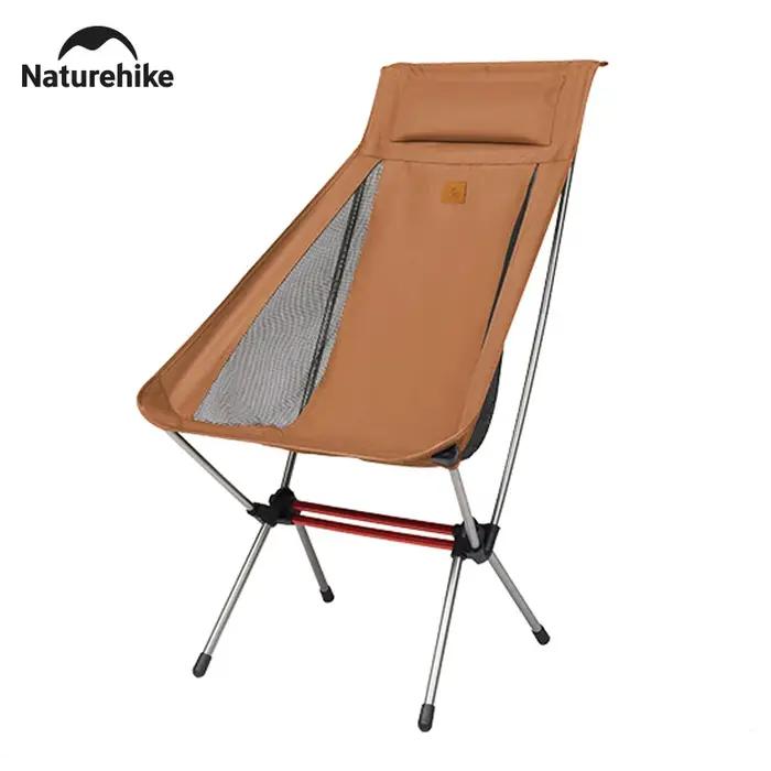 Natureifa-Chaise pliante ultralégère à dossier haut