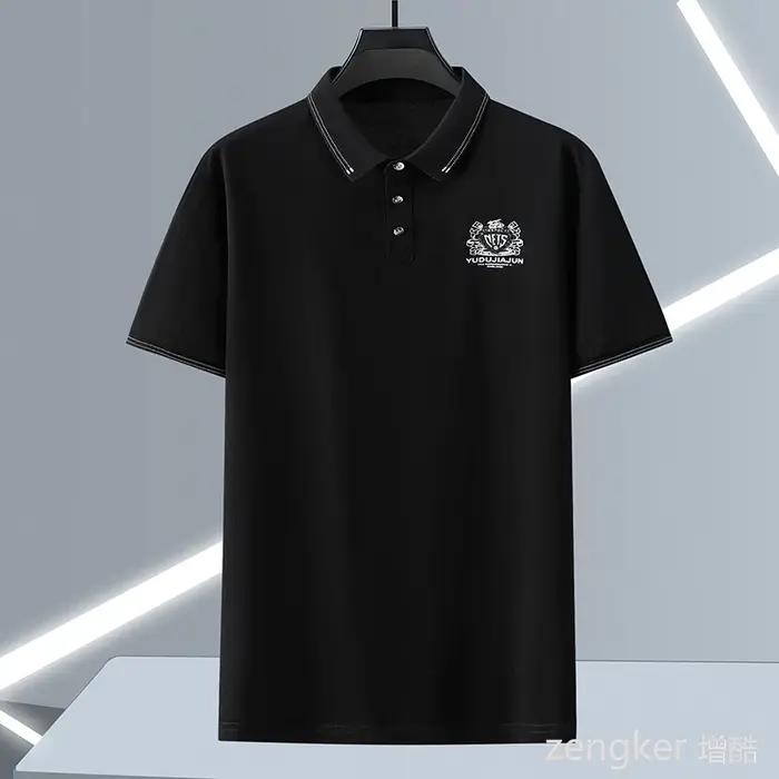 Polo grande taille à manches courtes pour hommes