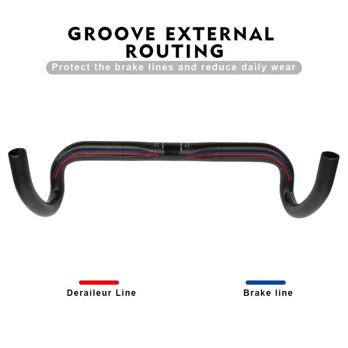 RXL SL-Guidon de vélo de route en carbone, diamètre 31.8mm, UD 256 380/400/420/440mm