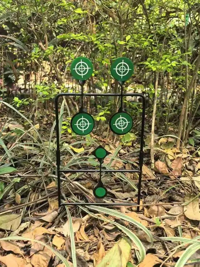 Cible de tir ronde cousue à double couche (convient à une utilisation intérieure et extérieure), idéale pour la pratique de la fronde.