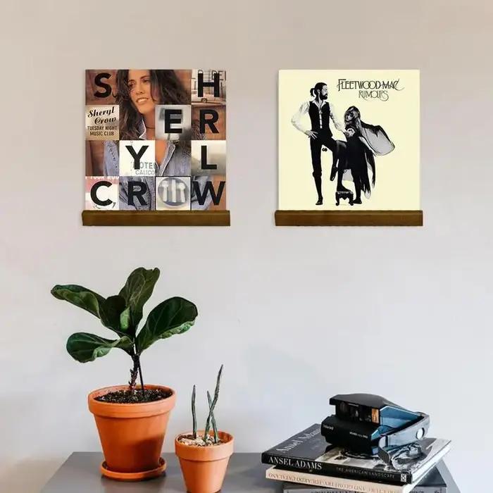 Étagère d'affichage murale en vinyle, support de disque acrylique, support d'enregistrement, support