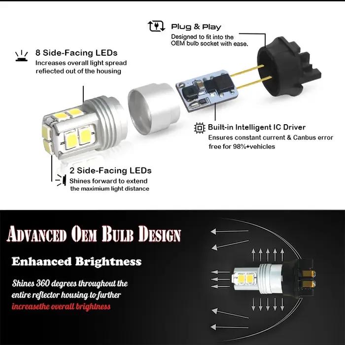 IJDM 6000K blanc sans erreur 36-SMD PW24W ampoule LED pour 2012-up BMW F30 série 3 328i 335i garnitu