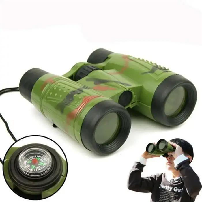 Jumelles jouet 6x30 pliantes pour enfants - Télescope simulation chasse et survie outdoor