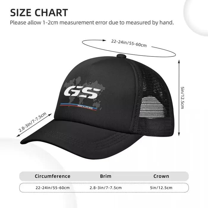 GS-Chapeau de camionneur de moto carte du monde, chapeaux de mode pour adultes, casquettes de soleil
