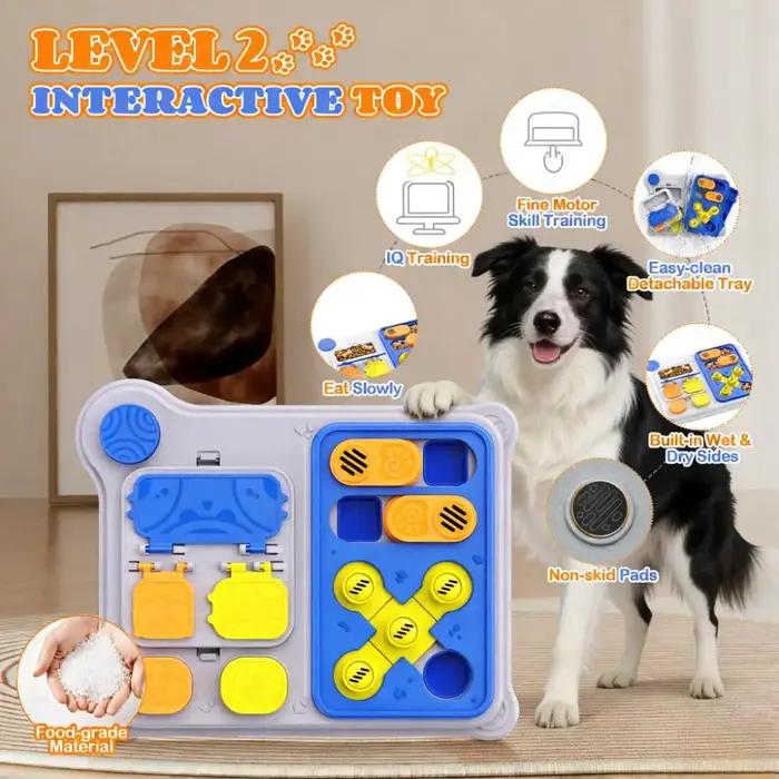 Jouet de puzzle pour chien et distributeur de friandises