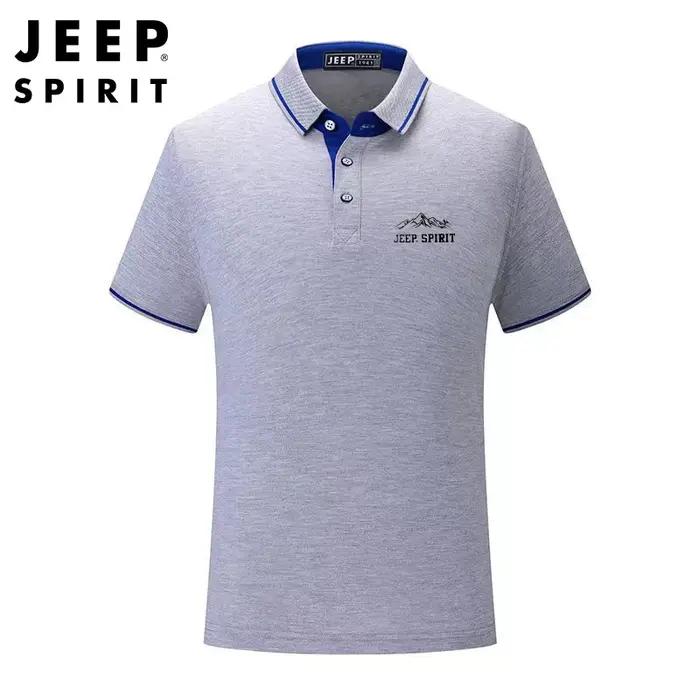 JEEP SPIRIT hommes T-shirt été coton POLO décontracté sport revers manches courtes chemise vêtements 2025 nouveau