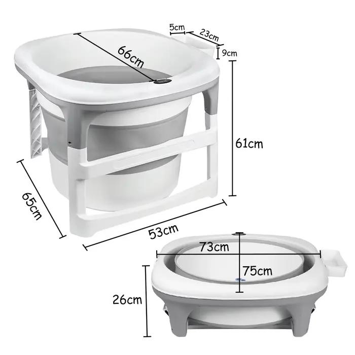 Baignoire pliante pour douche, bain chaud et glacé, autoportante, non gonflable, autonome, minimalis