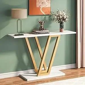 Table console, table de couloir industrielle pour entrée
