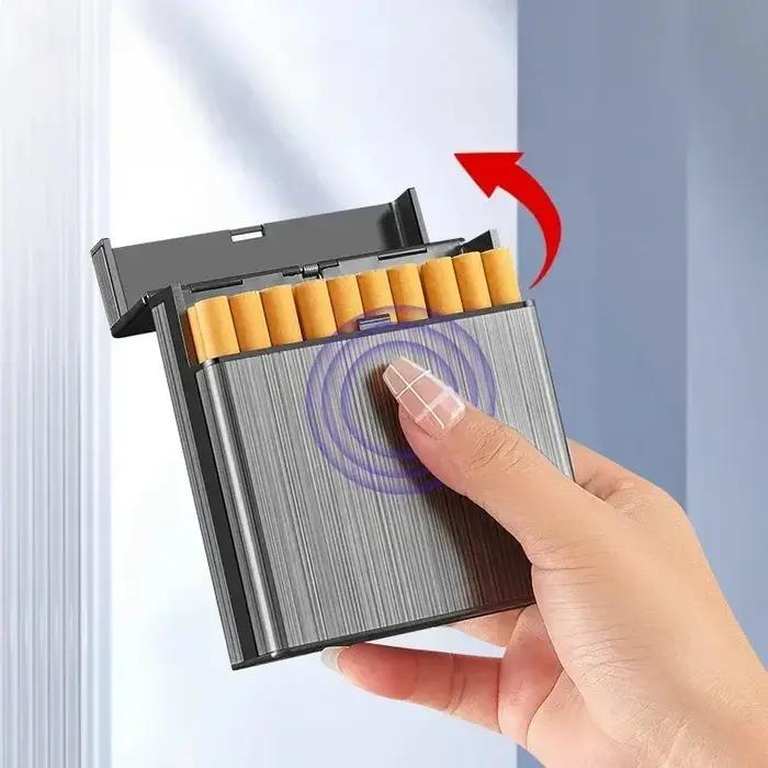 Nouveau portable grande capacité 40 pack boîte à cigarettes résistant à la pression