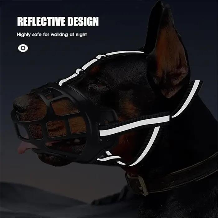 Couverture réfléchissante pour chien confortable et respirante anti-morsure et anti-aboiement pour animaux de compagnie occasions spéciales