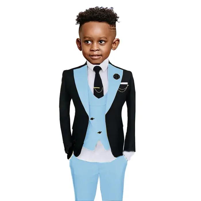 Ensemble de costumes colorés à la mode pour enfants, 3 pièces, Costumes de spectacle de haute qualit