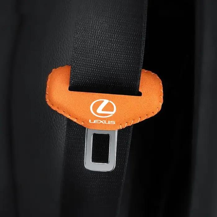 Housse de protection en daim pour ceinture de sécurité de voiture pour Lexus IS250 Ct200h LS430 LX570 NX300h IS300h RX330 ES300h UX250h en cuir microfibre fournie en quatre couleurs