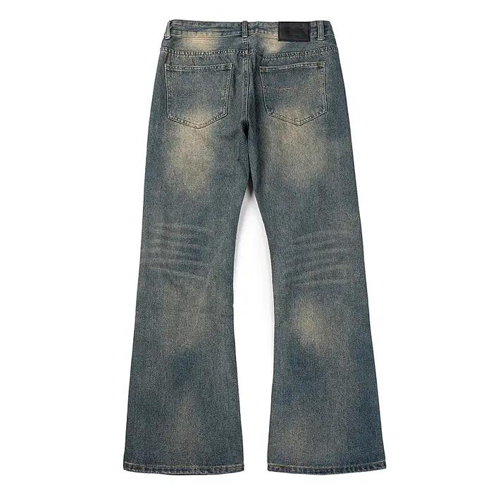 Jeans baggy droits High Street pour hommes, pantalons en denim vintage, jeans décontractés, Cleanfit