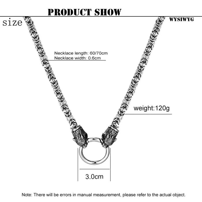 Collier tendance en acier inoxydable pour hommes