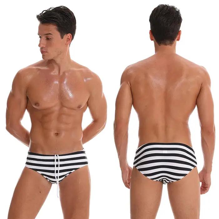 Datifer été 2026 hommes Shorts salle de sport taille basse Sexy imprimé slip de bain coussin retiré