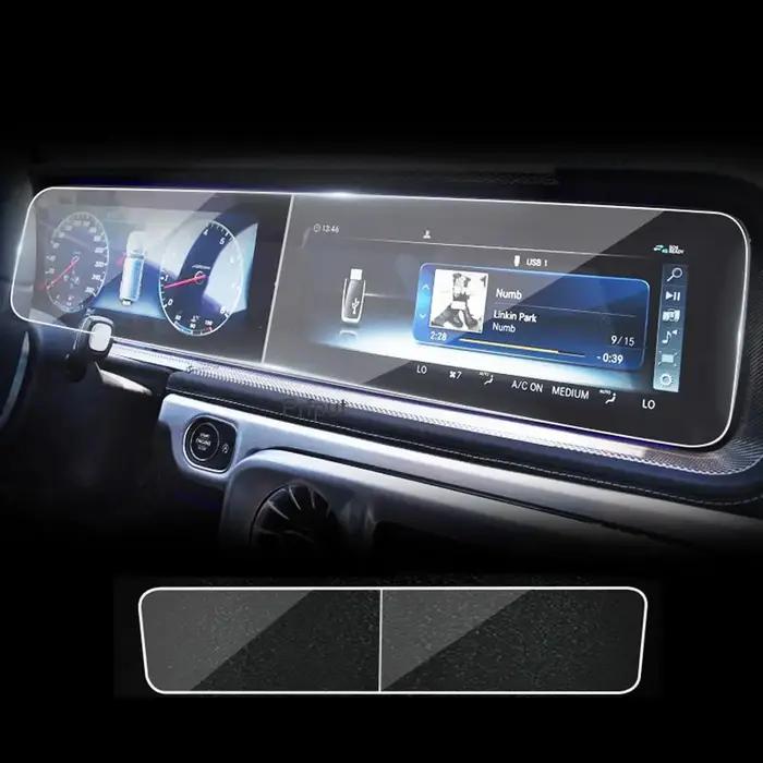 Film de protection en verre trempé pour écran de Navigation de voiture, pour Mercedes Benz GLE GLS G