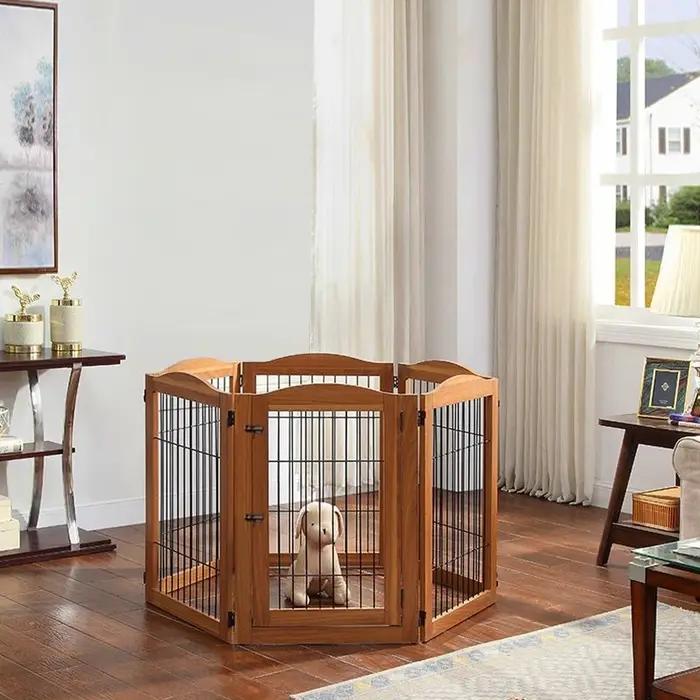 Clôture en bois pour animaux de compagnie