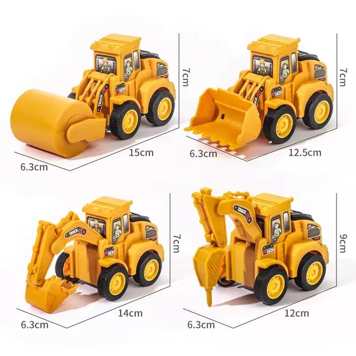 Modèle de véhicule d'ingénierie presse voiture coulissante pelle Bulldozer enfants véhicule de Construction éducatif jouet enfants garçon cadeau