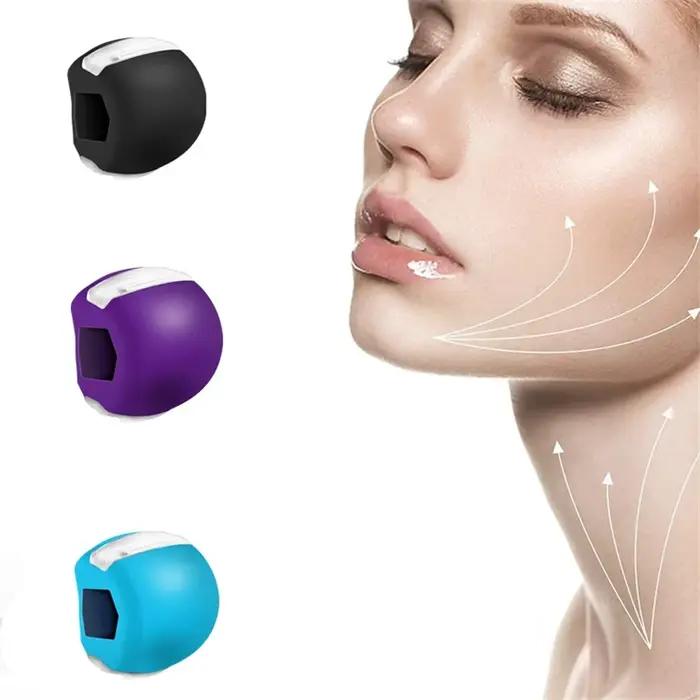 Lanière en Gel de silice, exercice de mâchoire, balle anti-Stress du visage, ligne de mâchoire, Tone