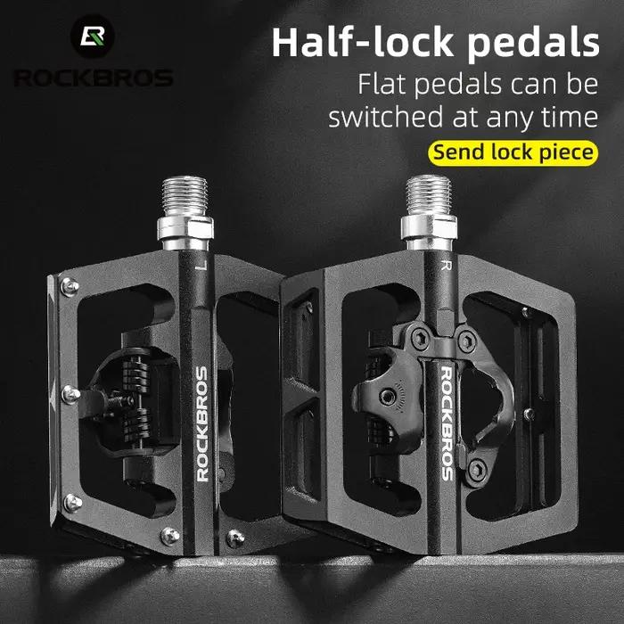 ROCKBROS – pédales de vélo vtt antidérapantes, plate-forme en alliage d'aluminium, accessoires de cy