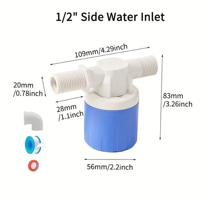 Vente de vanne à flotteur automatique en plastique pour réservoirs d'eau, tours d'eau, bétail et fontaines à eau pour animaux
