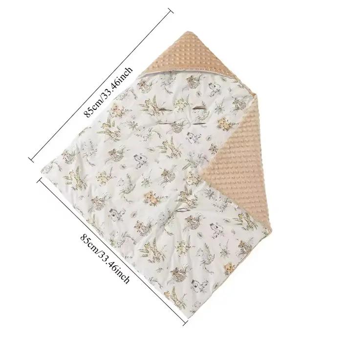 Couverture de panier de siège de sécurité pour bébé, pour nouveau-né, couette polaire Doudou, lange