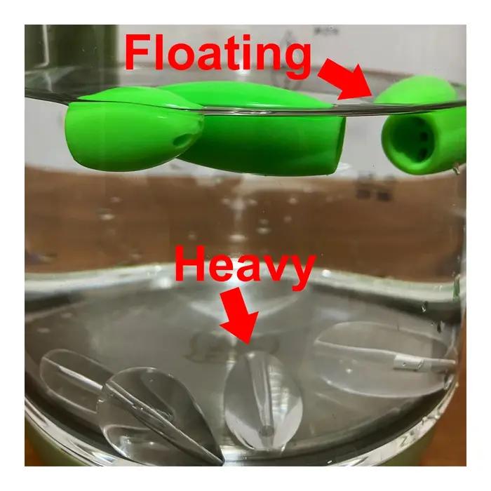 5 pièces Luya flottant lointain coulant lent mouche d'eau paillettes Luya appât assisté coulée aide