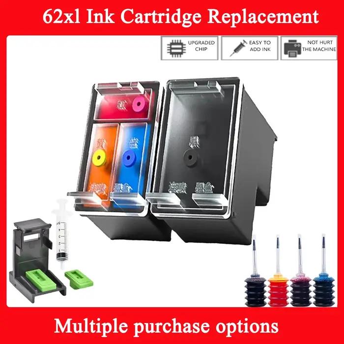 Remplissez vos projets créatifs avec Cartouches d'Encre de Remplacement 62 62XL pour Imprimantes HP Envy et Officejet Occasions Spéciales