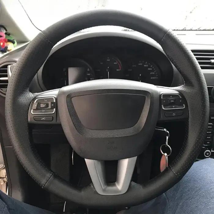 Juste de volant de voiture personnalisée pour siège, tresse en cuir, bricolage, Saint Valentin, Alha