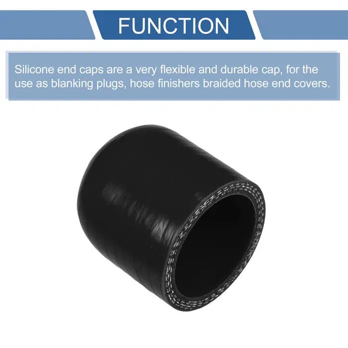 UXCELL 6mm-40mm ID 30mm de longueur bouchon d'extrémité de tuyau en caoutchouc de Silicone de voitur