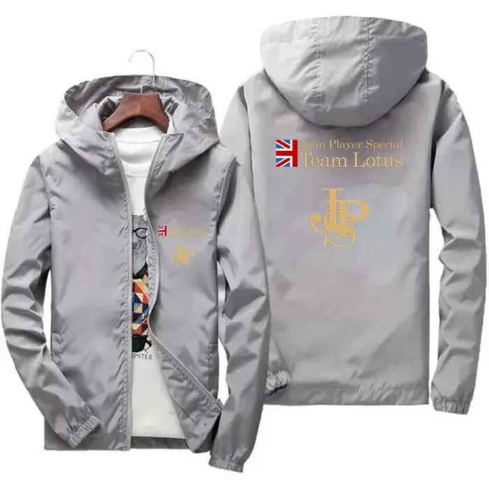 Veste de navigation zippée à capuche coupe-vent pour homme